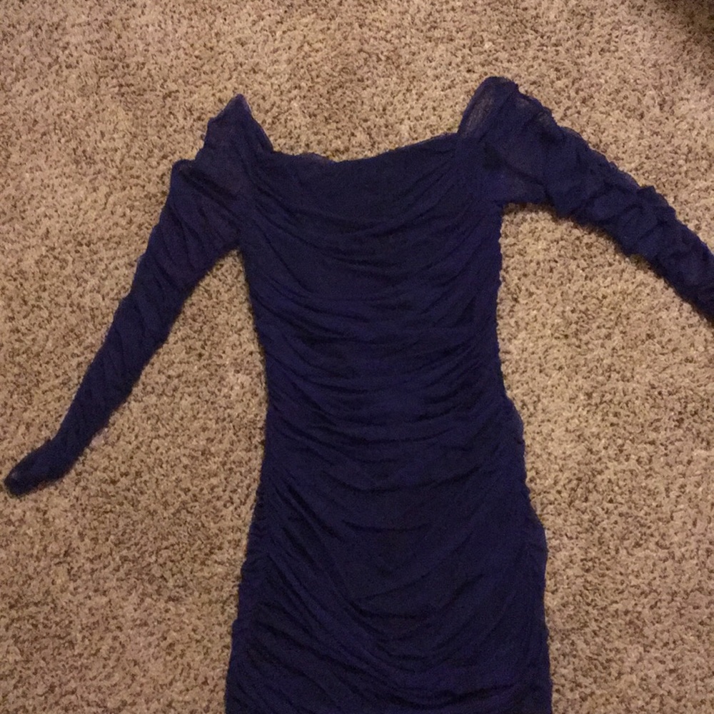 Bebe long sleeved bodycon dress